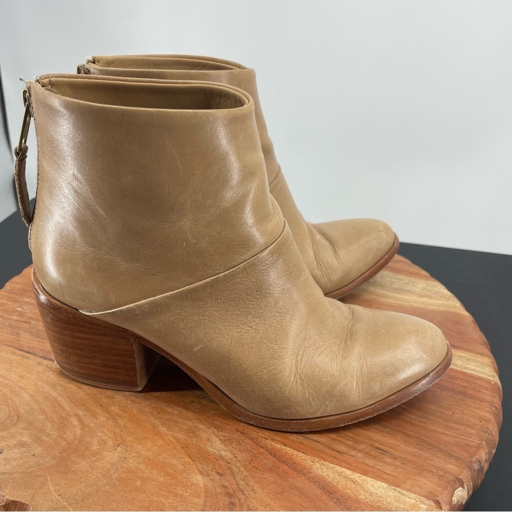 Nisolo Dari Boot Almond Beige Tan Leather Sz 6.5